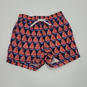 Janie and Jack baby boy sailboat swim trunks size 3-6 months